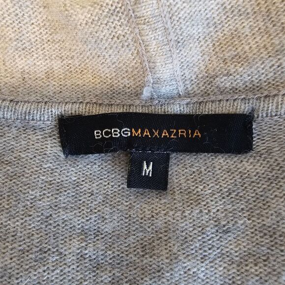 BCBGMAXAZRIA Gray Wool Angora Blend Sweater Women’s Size M - Picture 4 of 9